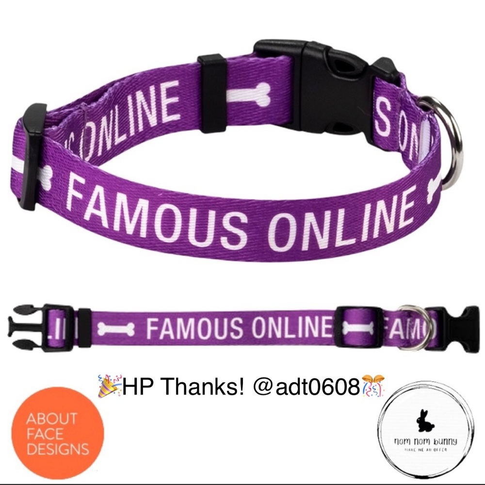 🎊HP🎉 Famous Online S/M Dog Collar